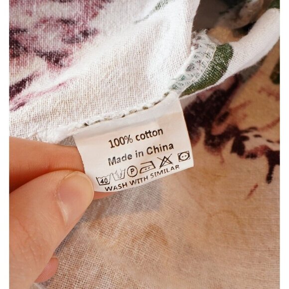 All Over Floral Print Cotton Shift Dress - Picture 7 of 7